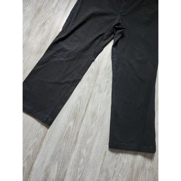 Duluth Trading Co. Womens Black Denim Jeans Straight Leg Lightweight Sz 18x31 - Picture 3 of 8